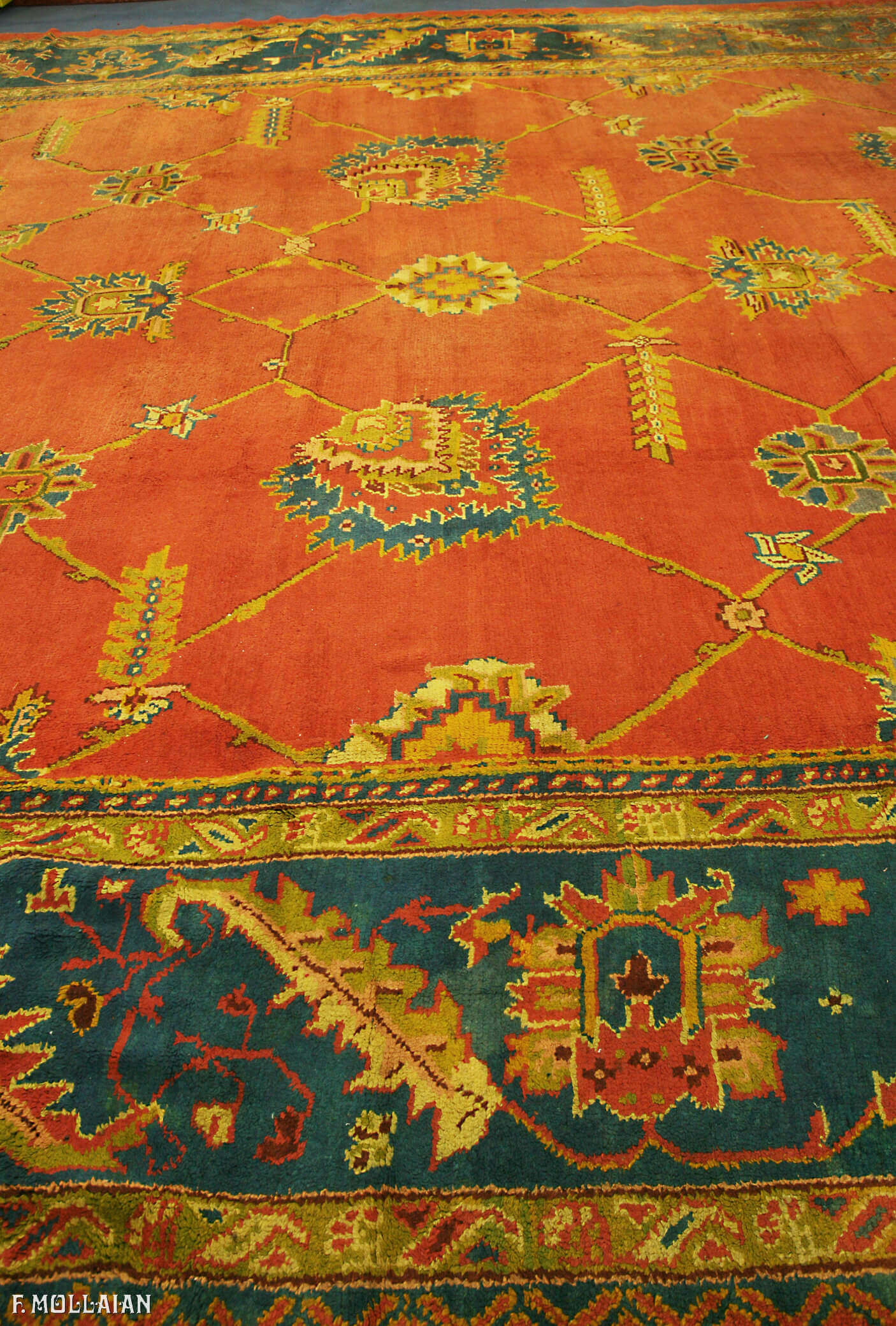 Tapis Turc Antique Ushak (Oushak) n°:20624826